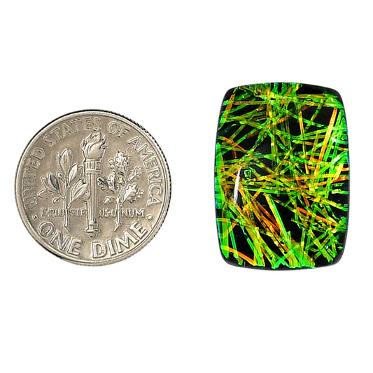 Dichroic Glass Doublet 15.5x21.35x5.6 mm Cushion Shape Polished Gemstone LS128-06576