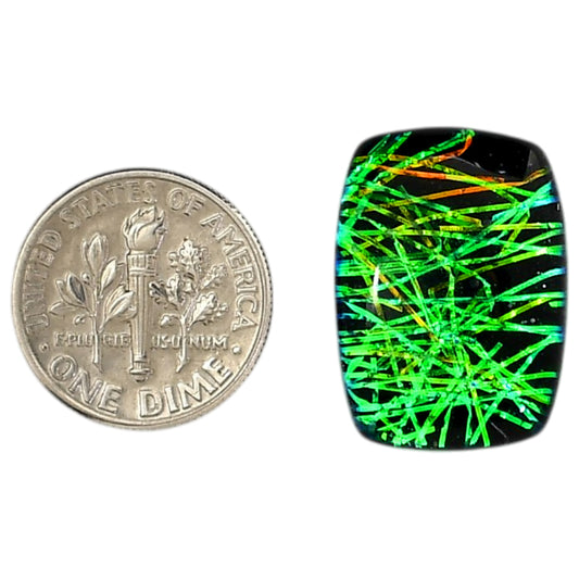 Dichroic Glass Doublet 16x22.15x6 mm Cushion Shape Polished Gemstone LS128-06577