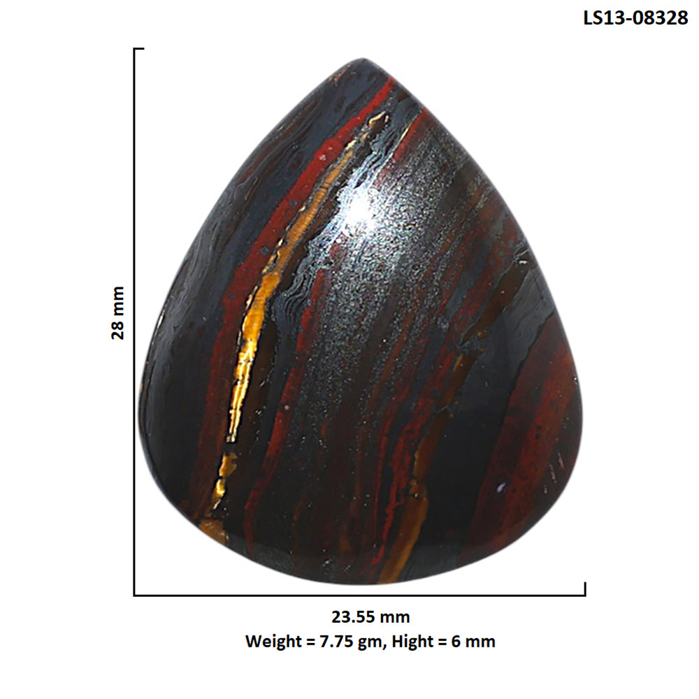 Iron Tiger Eye 23.55x28x6 mm Pear Shape Polished Gemstone LS13-08328