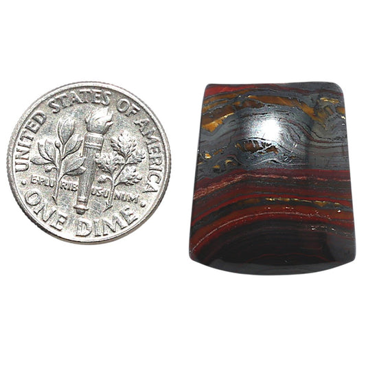Iron Tiger Eye 18.2x21x5 mm Fancy Shape Polished Gemstone LS13-08335