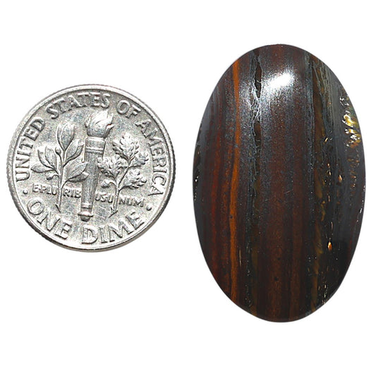 Iron Tiger Eye 18.3x29.35x5 mm Oval Shape Polished Gemstone LS13-08337