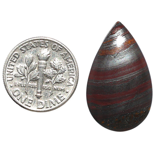 Iron Tiger Eye 15.8x26x3.8 mm Pear Shape Polished Gemstone LS13-08342