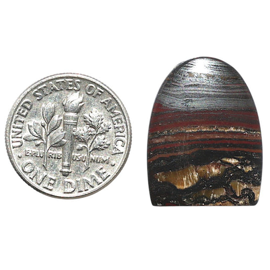 Iron Tiger Eye 16.4x21x3 mm Fancy Shape Polished Gemstone LS13-08361