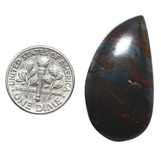 Iron Tiger Eye 17.9x32.7x5 mm Fancy Shape Polished Gemstone LS13-08366