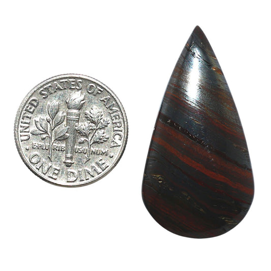 Iron Tiger Eye 17.8x33.2x5.5 mm Pear Shape Polished Gemstone LS13-08374