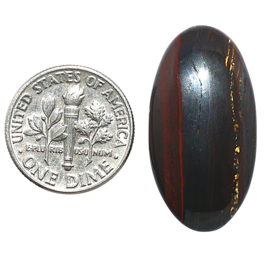Iron Tiger Eye 15x28.35x6.4 mm Oval Shape Polished Gemstone LS13-08378
