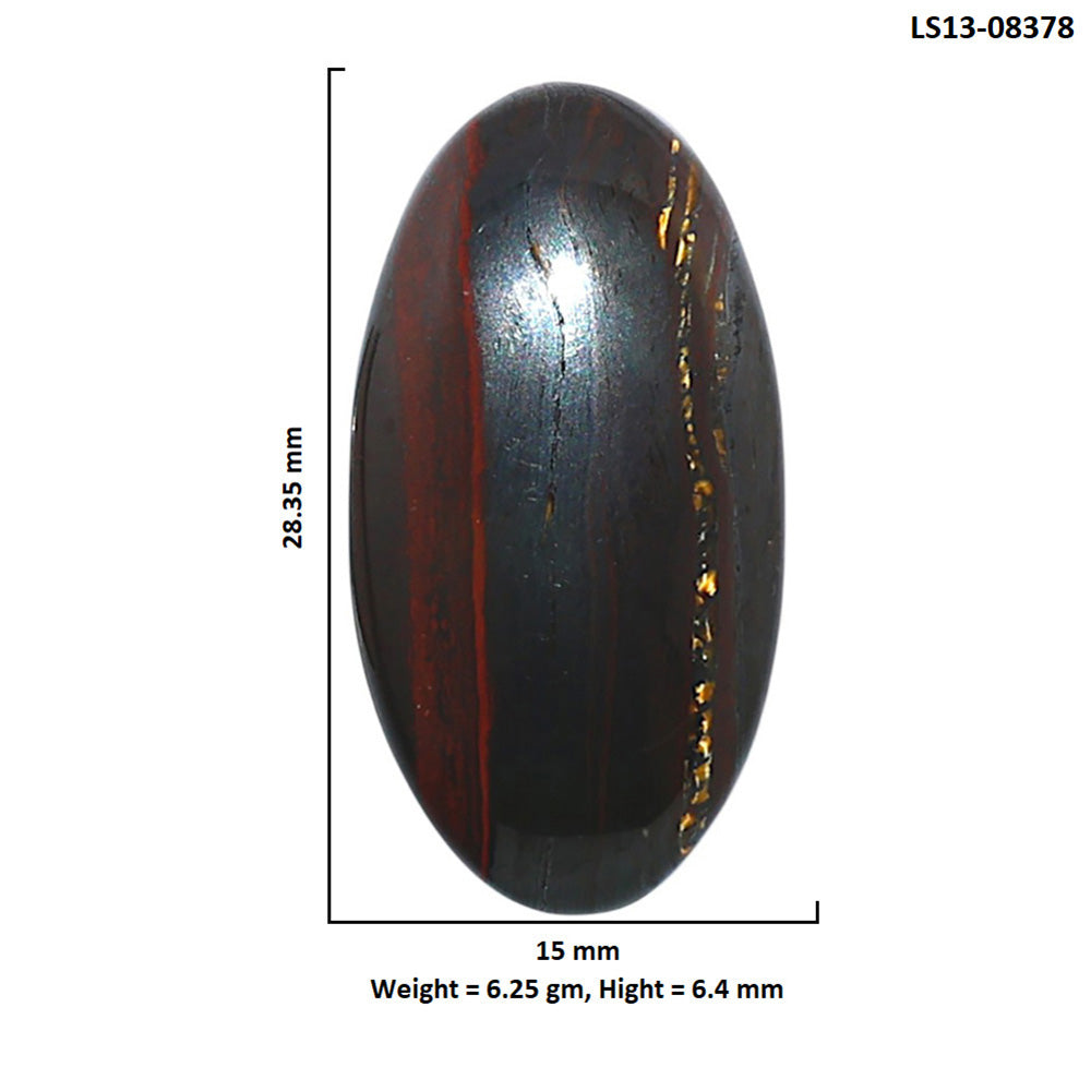 Iron Tiger Eye 15x28.35x6.4 mm Oval Shape Polished Gemstone LS13-08378
