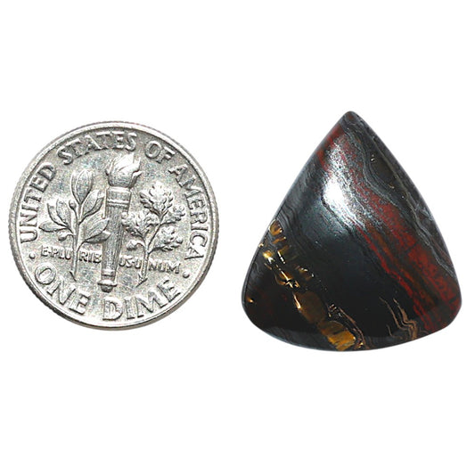Iron Tiger Eye 18.7x20.4x4.5 mm Fancy Shape Polished Gemstone LS13-08384