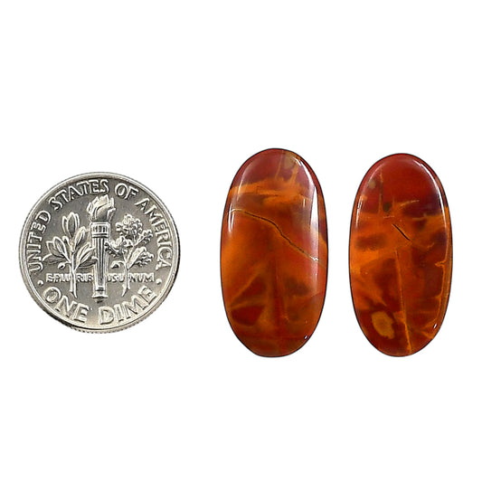 Noreena Jasper Pair 11.75x22.75x4 mm Oval Shape Polished Gemstone LS131-06686