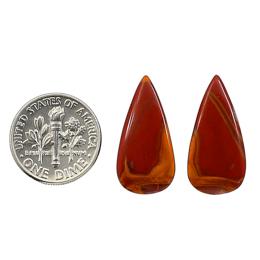Noreena Jasper Pair 11.5x23x4.3 mm Pear Shape Polished Gemstone LS131-06689