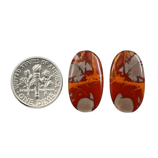 Noreena Jasper Pair 12.1x21.3x4 mm Oval Shape Polished Gemstone LS131-06707