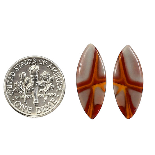 Noreena Jasper Pair 8.8x21.7x3 mm Marquise Shape Polished Gemstone LS131-06714