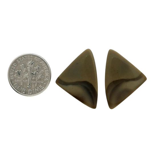 Flint Stone Pair 17.3x24.6x4.2 mm Fancy Shape Polished Gemstone LS133-06984