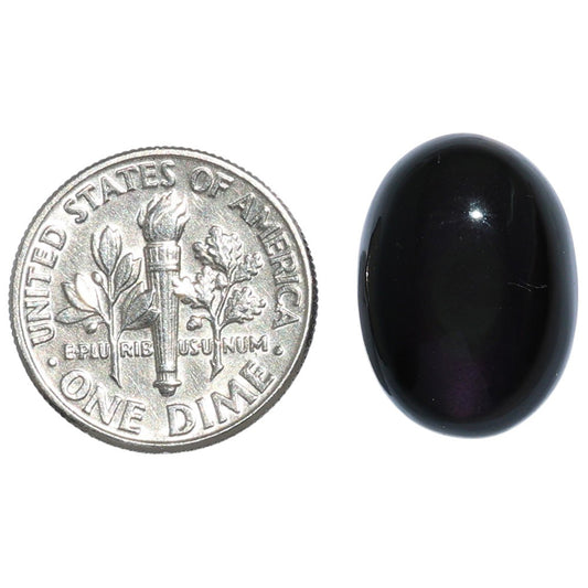 Obsidian Eye 12.9x17.7x6 mm Oval Shape Polished Gemstone LS136-07130