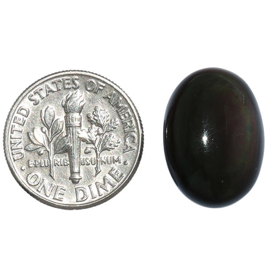 Obsidian Eye 13x18x6 mm Oval Shape Polished Gemstone LS136-07135