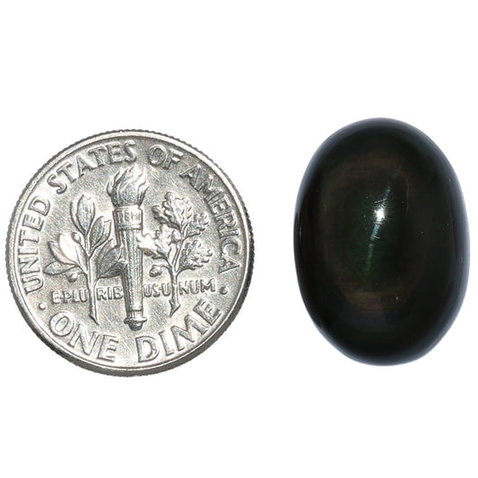 Obsidian Eye 12.7x17.9x6 mm Oval Shape Polished Gemstone LS136-07136