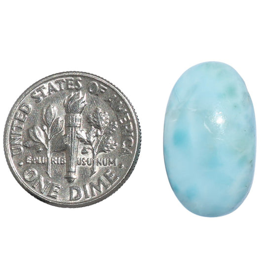 Larimar (Dominican Republic) 12x20.3x6 mm Oval Shape Polished Gemstone LS137-07172