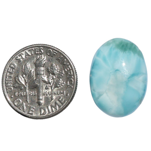 Larimar (Dominican Republic) 13.5x18.7x5.5 mm Oval Shape Polished Gemstone LS137-07176