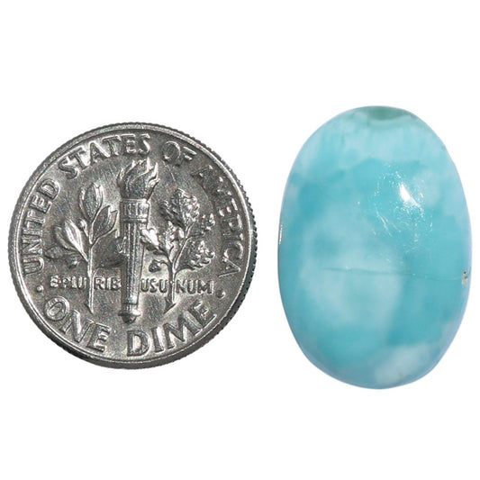 Larimar (Dominican Republic) 13.8x20.4x5 mm Oval Shape Polished Gemstone LS137-07182