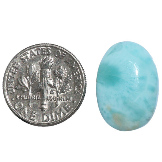Larimar (Dominican Republic) 13.3x19.25x5 mm Oval Shape Polished Gemstone LS137-07191