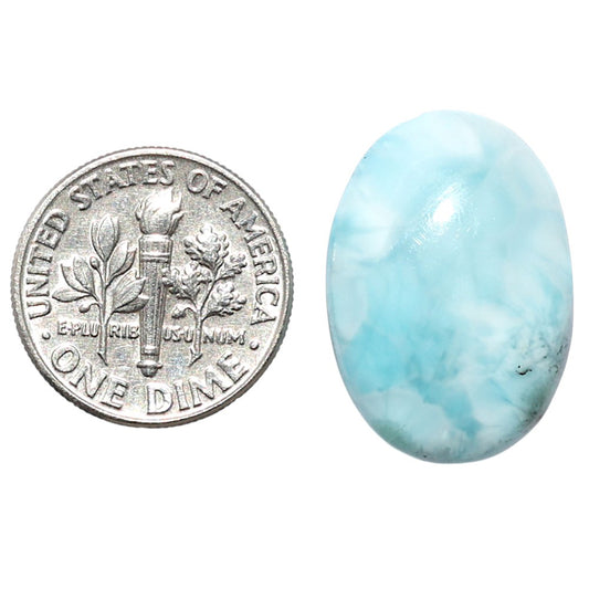 Larimar (Dominican Republic) 15.6x22.35x6 mm Oval Shape Polished Gemstone LS137-08941