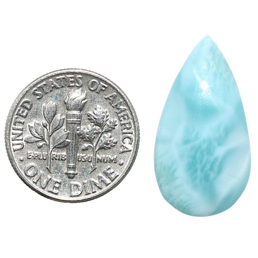 Larimar (Dominican Republic) 12.8x24x5.5 mm Pear Shape Polished Gemstone LS137-08976