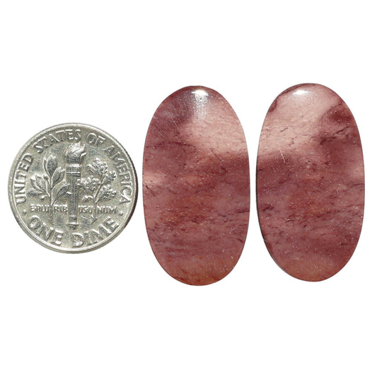 Mookaite Pair 14.5x26.8x4.5 mm Oval Shape Polished Gemstone LS139-07468