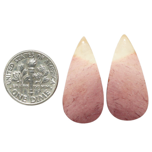 Mookaite Pair 13.2x27.5x4 mm Pear Shape Polished Gemstone LS139-07484