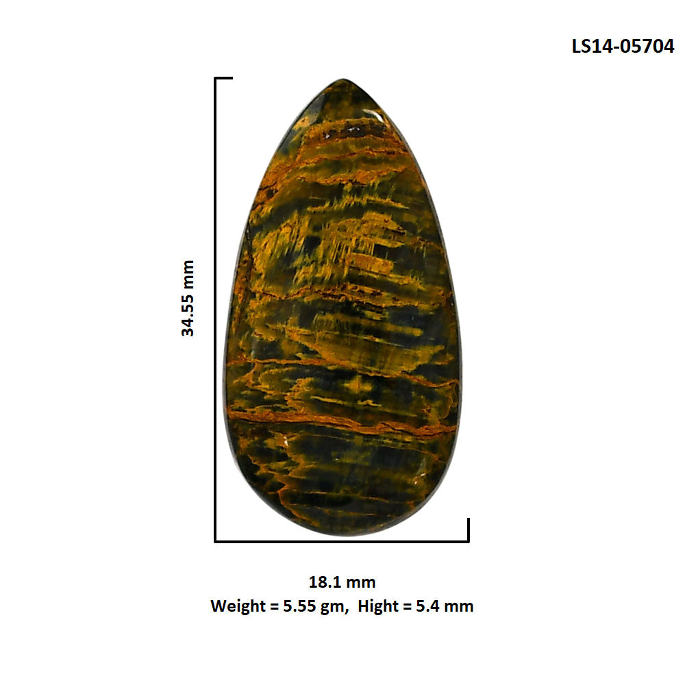 Nellite 18.1x34.55x5.4 mm Pear Shape Polished Gemstone LS14-05704