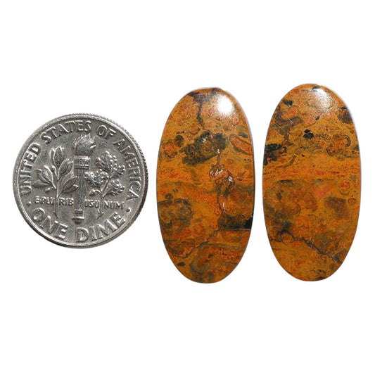 Eclipse Pair 13x25.8x4.5 mm Oval Shape Polished Gemstone LS144-07723