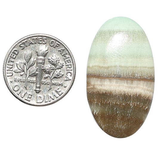 Saturn Chalcedony 16.6x29.6x4 mm Oval Shape Polished Gemstone LS145-08527