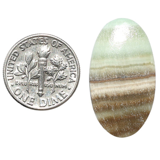 Saturn Chalcedony 15.2x27.5x3 mm Oval Shape Polished Gemstone LS145-08528