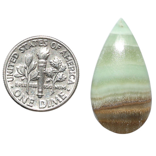Saturn Chalcedony 14.2x27.1x4 mm Pear Shape Polished Gemstone LS145-08532