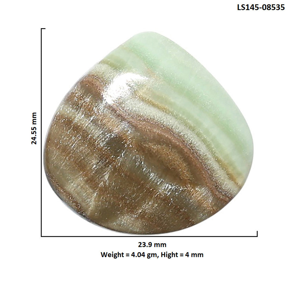 Saturn Chalcedony 23.9x24.55x4 mm Fancy Shape Polished Gemstone LS145-08535