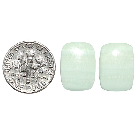Saturn Chalcedony Pair 12x16.3x3.8 mm Cushion Shape Polished Gemstone LS145-08552