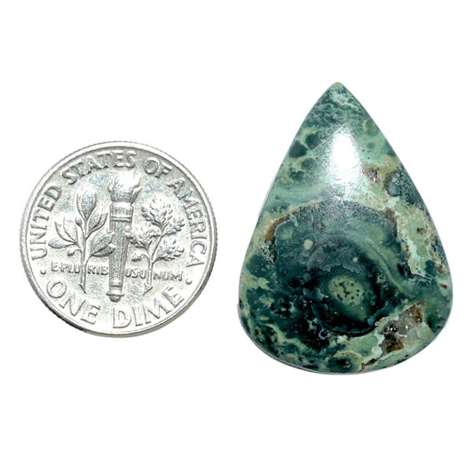 Star Galaxy Jasper 19.5x26.45x4.8 mm Pear Shape Polished Gemstone LS147-08040