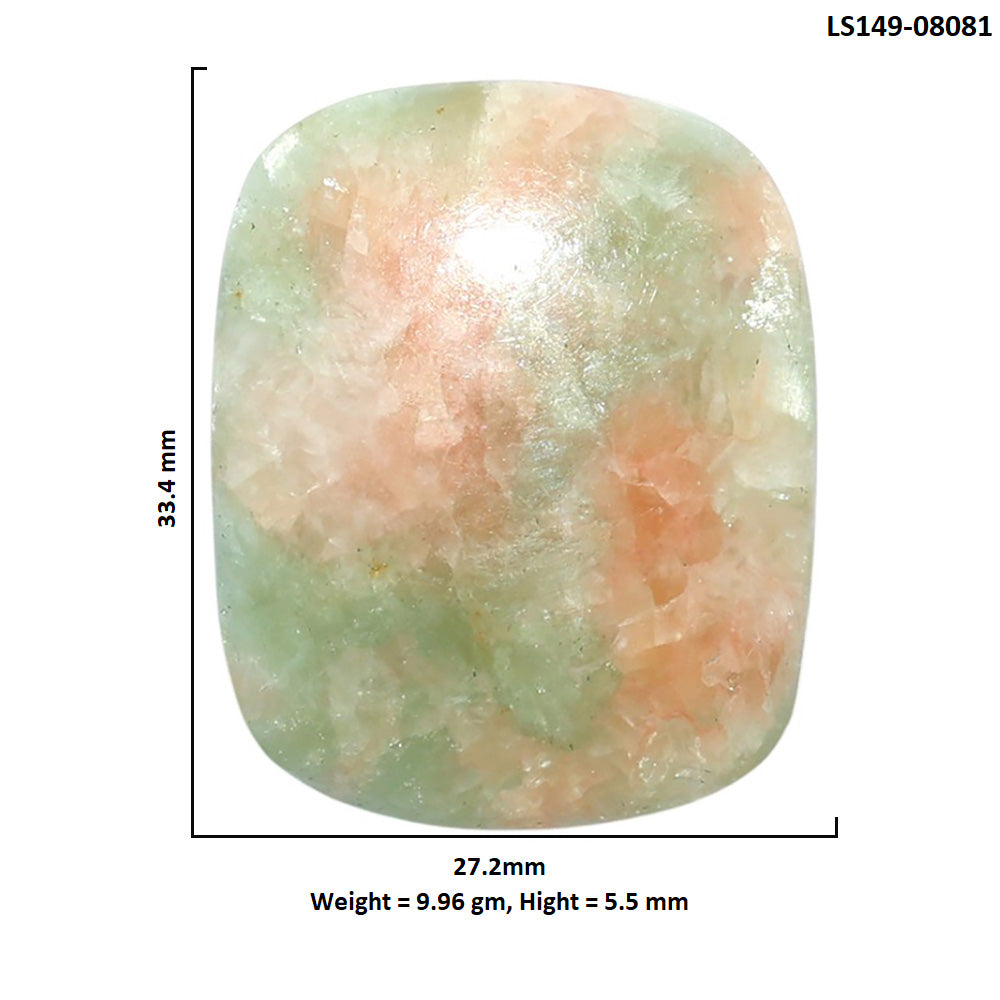 Golden Seraphinite 27.2x33.4x5.5 mm Cushion Shape Polished Gemstone LS149-08081