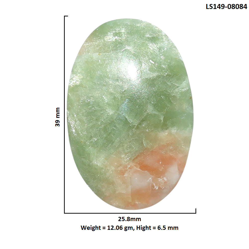 Golden Seraphinite 25.8x39x6.5 mm Oval Shape Polished Gemstone LS149-08084
