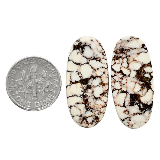 Wild Horse Jasper Pair 13.7x29.6x4 mm Oval Shape Polished Gemstone LS15-04741