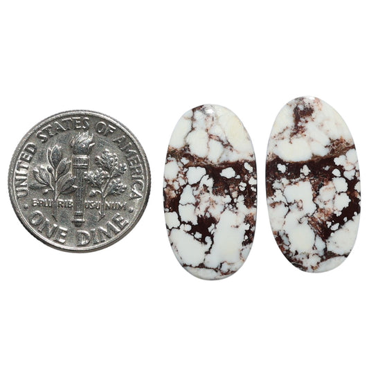 Wild Horse Jasper Pair 11.6x21.8x4 mm Oval Shape Polished Gemstone LS15-07515