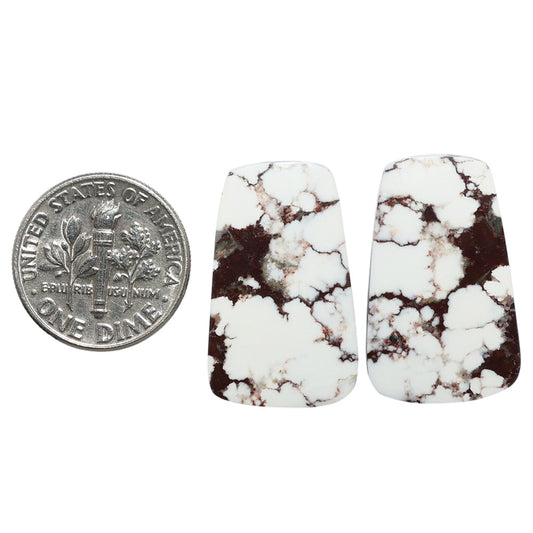 Wild Horse Jasper Pair 15.1x24.5x3.7 mm Fancy Shape Polished Gemstone LS15-07522