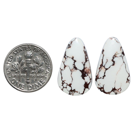 Wild Horse Jasper Pair 12.7x20.9x3.7 mm Pear Shape Polished Gemstone LS15-07526