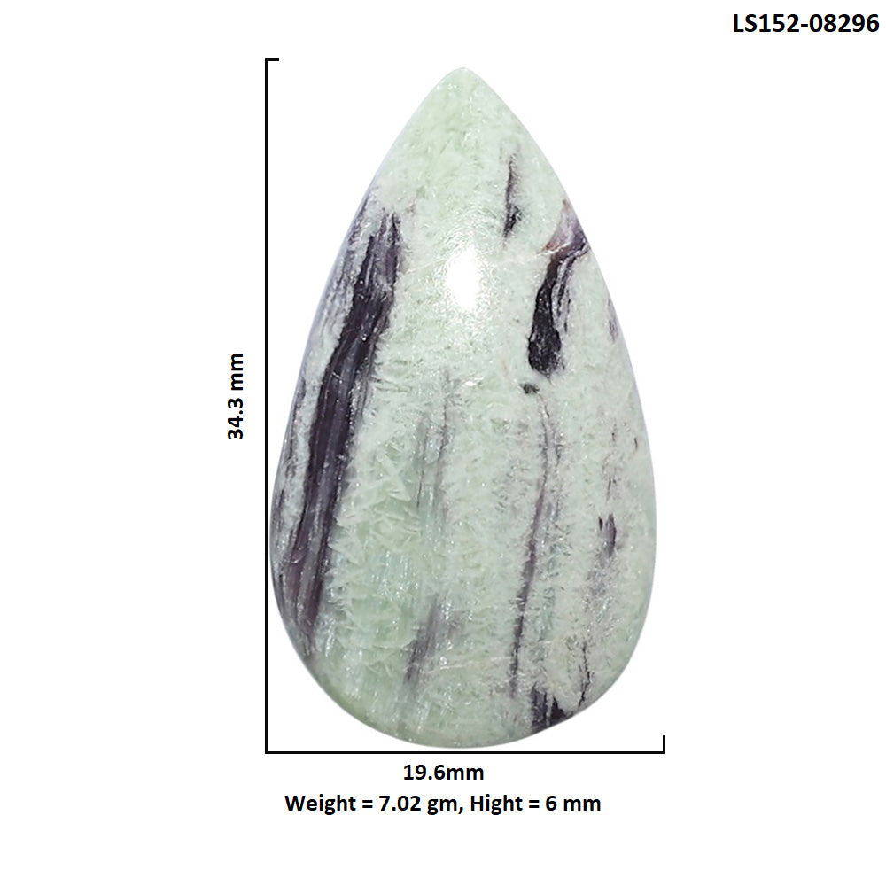 Kammererite 19.6x34.3x6 mm Pear Shape Polished Gemstone LS152-08296