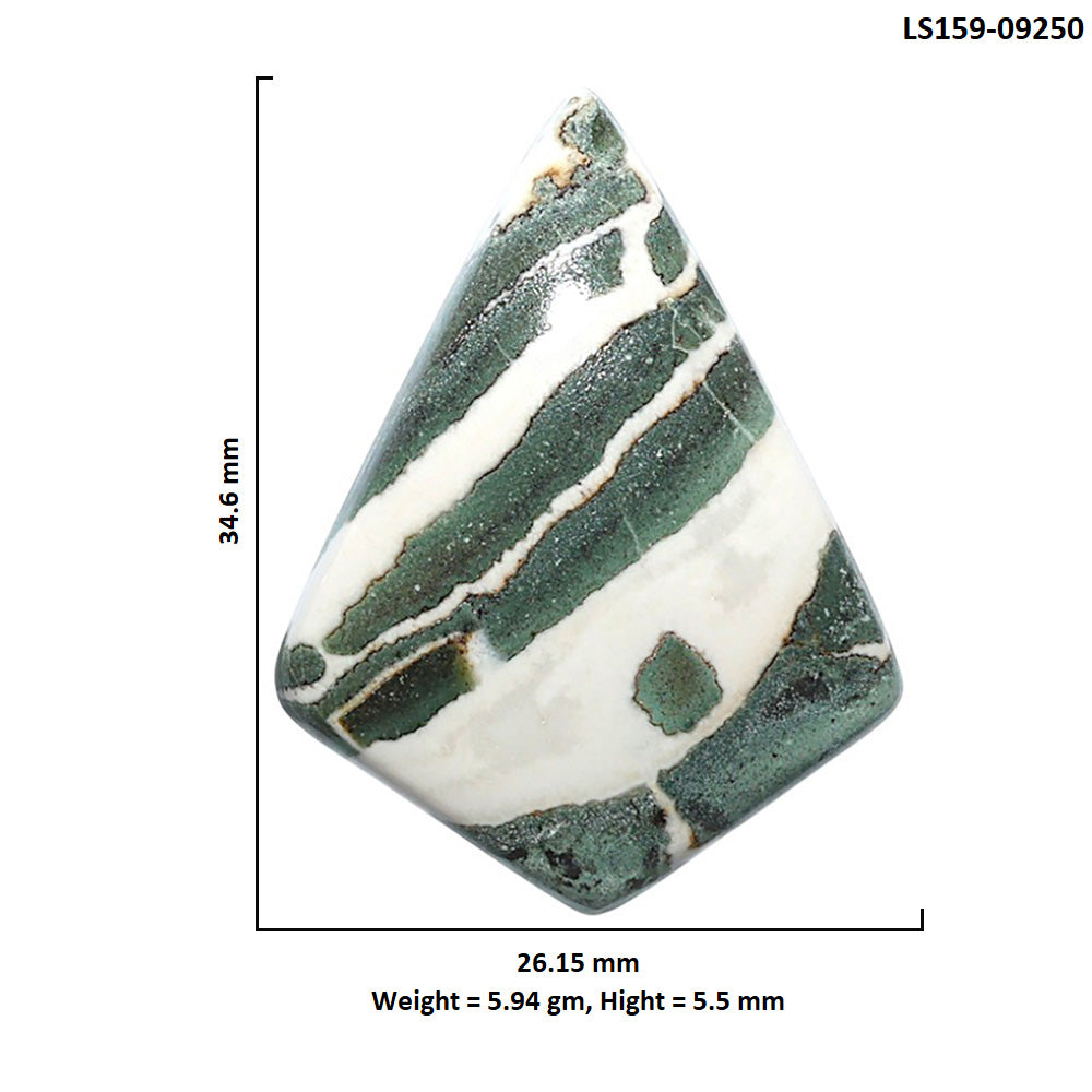 Natural Larsonite Jasper 26.15x34.6x5.5 mm Fancy Shape Polished Gemstone LS159-09250