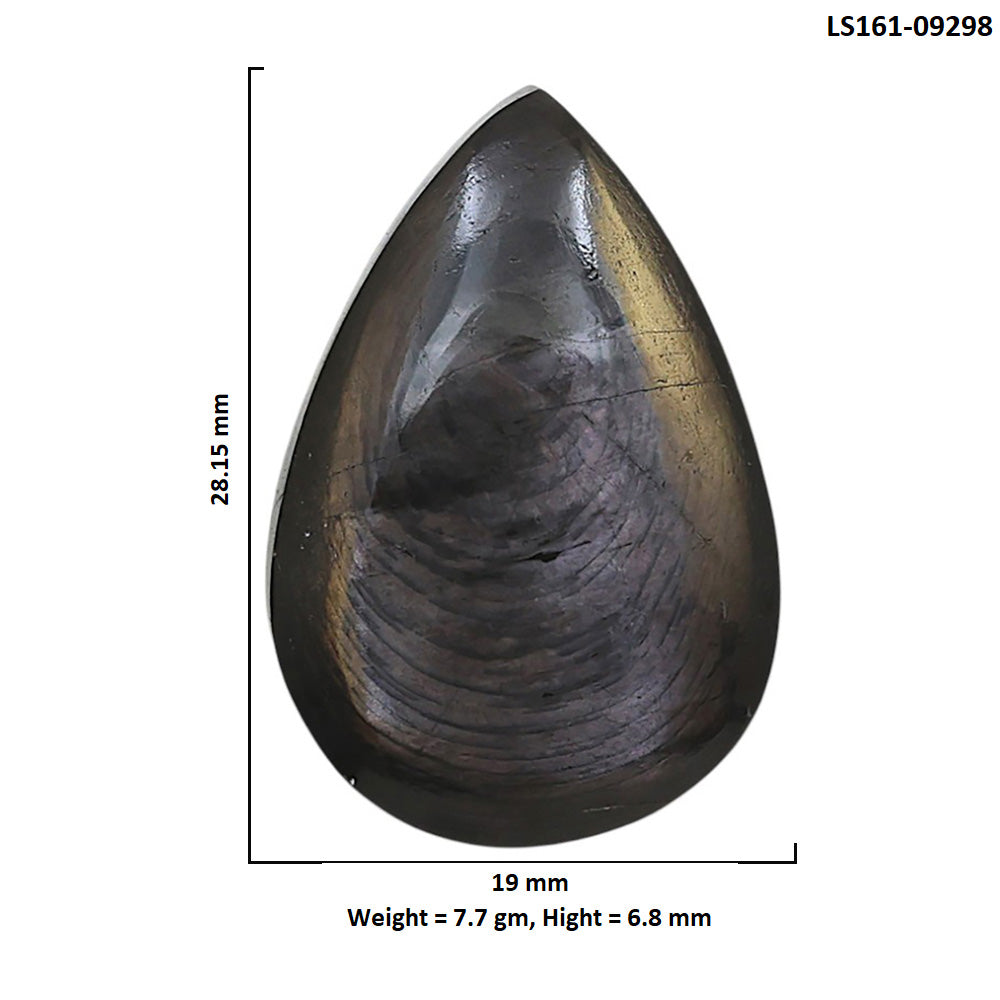 Natural Hypersthene 19x28.15x6.8 mm Pear Shape Polished Gemstone LS161-09298