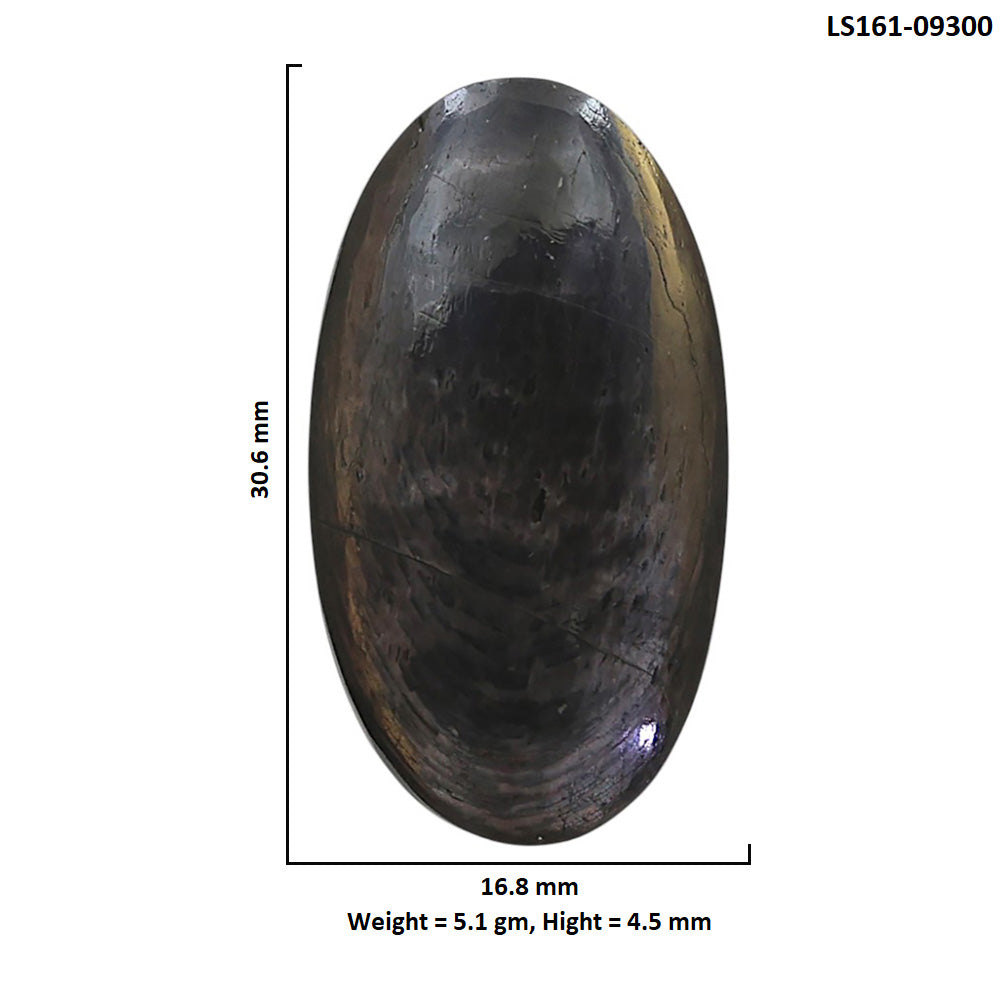 Natural Hypersthene 16.8x30.6x4.5 mm Oval Shape Polished Gemstone LS161-09300