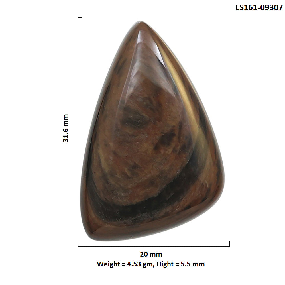 Natural Hypersthene 20x31.6x5.5 mm Fancy Shape Polished Gemstone LS161-09307