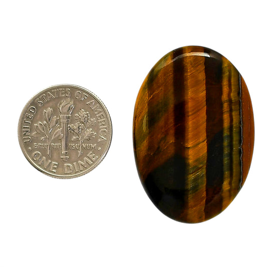 Blue Tiger Eye 23x33.4x5 mm Oval Shape Polished Gemstone LS17-05498