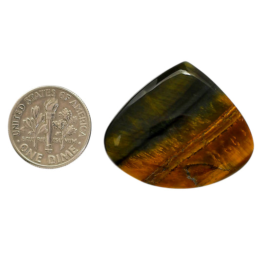 Blue Tiger Eye 27.25x32x5.8 mm Heart Shape Polished Gemstone LS17-05507