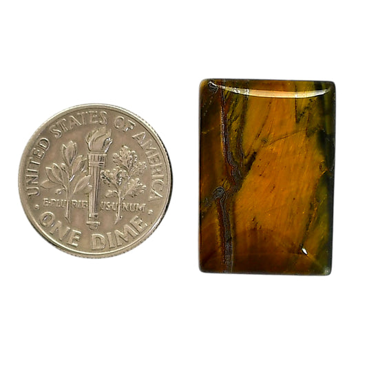 Blue Tiger Eye 15.6x22.35x6.5 mm Baguette Shape Polished Gemstone LS17-05512